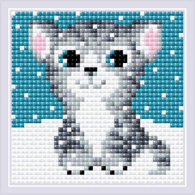 Набор РИОЛИС мозаичная картина арт.AM0080 Снежинка 10х10 см