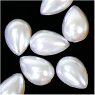 Полужемчужины перламутр в форме Капли 6х10 мм цв.41 белый уп.500г (4500шт)