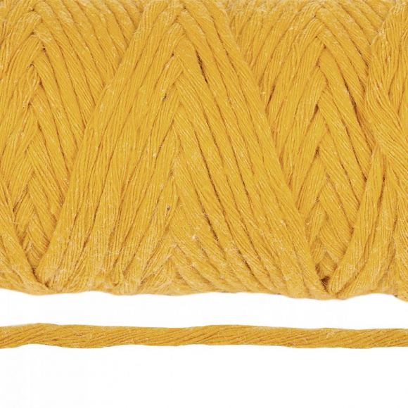 Шпагат крученый х/б 04мм цв.1302 горчичный уп.100м