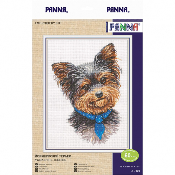 Набор для вышивания PANNA арт. J-7198 Йоркширский терьер 19х26 см