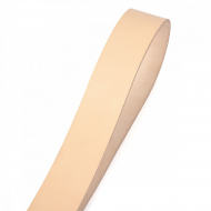 Заготовка ременная из натуральной кожи 4*120см толщ.3,6-4,0мм цв.бежевый (натуральный)