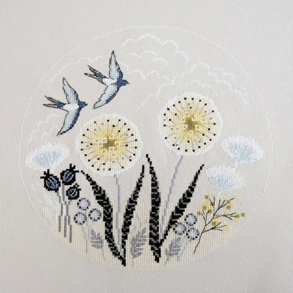 Набор для вышивания МАРЬЯ ИСКУСНИЦА арт.03.017.03 Две ласточки 25х25 см