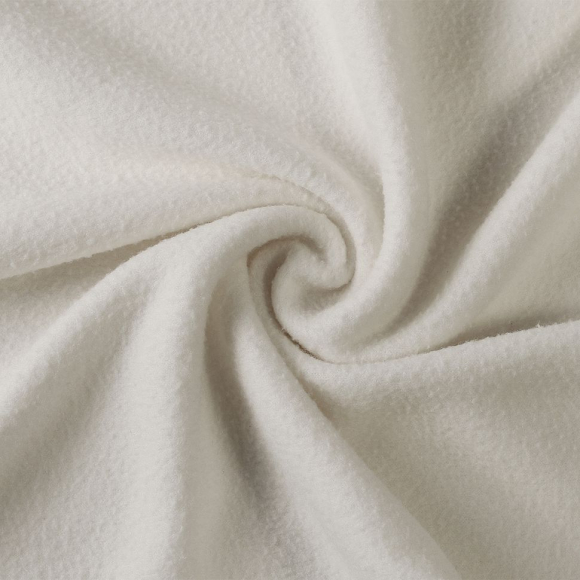 Ткань флис 2-х ст. TBY-0240-1 240 г/м? 100% ПЭ шир.150см  цв.F102 айвори рул.23-27кг