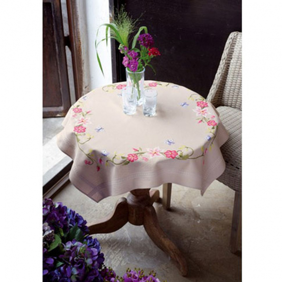 Набор для вышивания VERVACO арт.PN-0021750 Бабочки и цветы 80х80 см