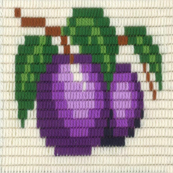 Набор для вышивания с вертикальным стежком STITCH ME арт.I015 Сливы 15х15 см