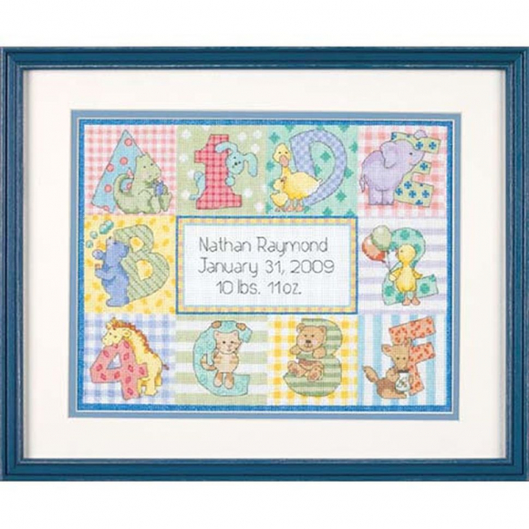 Набор для вышивания DIMENSIONS арт.DMS-73472 Алфавит зоопарк. Запись о рождении 30х23 см Набор для вышивания DIMENSIONS арт.DMS-73472 Алфавит зоопарк. Запись о рождении 30х23 см