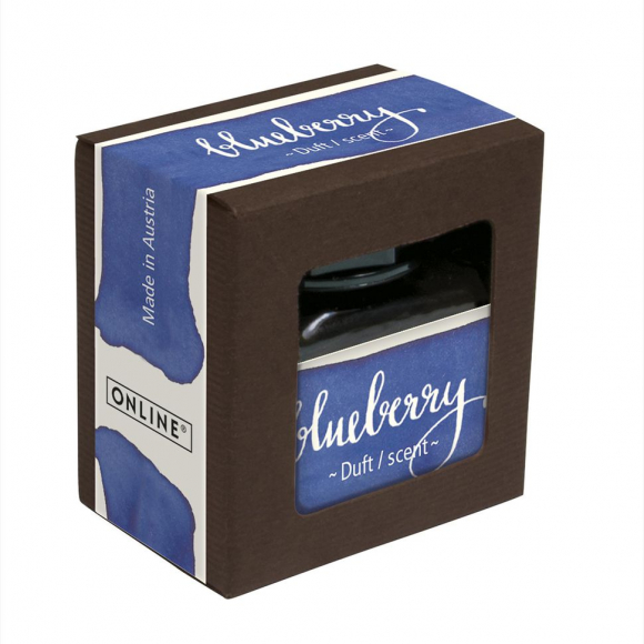 189722_Чернила "Ink of the Senses" для перьевых ручек, 15 мл, с ароматом голубики, цвет синий