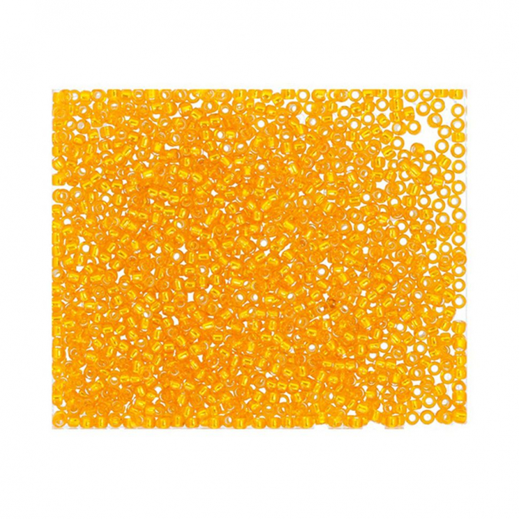 Бисер Япония "TOHO" 15/0  круглый 3  1.5 мм 5 х 5 г №0030 оранжевый