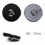 Пуговицы пластик TBY.J.8937A цв.01 черный 48L-32мм, на ножке, 100шт