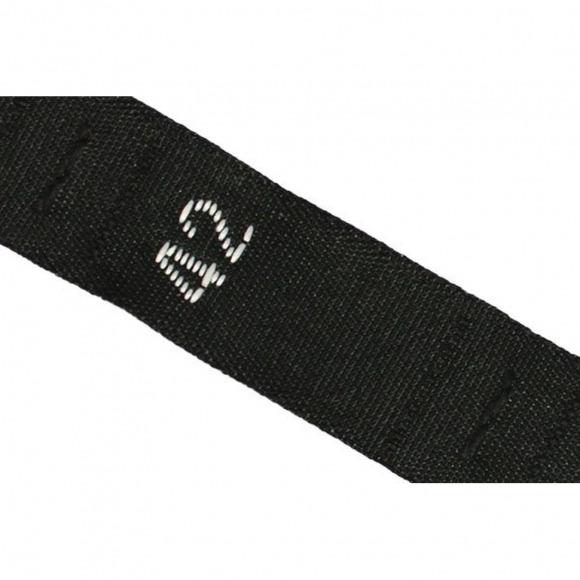 Размерники жаккардовые тафта 42 черный 10х32 мм ТВ в рул. 500 шт