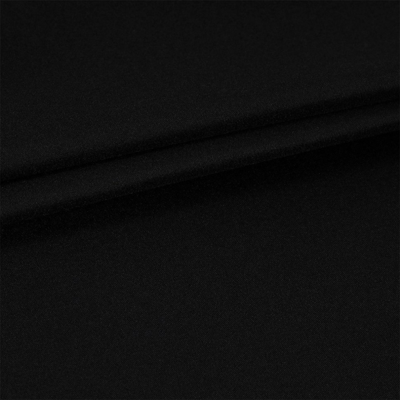 Ткань курточная TBY Дюспо 240T с пропиткой PU MILKY 80г/м? S580 черный рул.100м