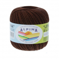 Пряжа ALPINA LENA (100% мерсеризованный хлопок) 10х50г/280м цв.79 коричневый