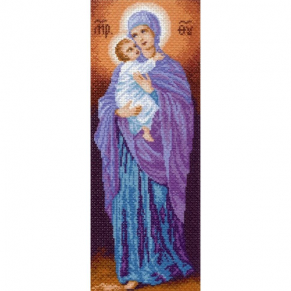Рисунок на канве МАТРЕНИН ПОСАД арт.24х47 - 0866 Мадонна с младенцем