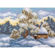 Набор для вышивания РТО арт.EH345 Дом на опушке 11х7,5 см