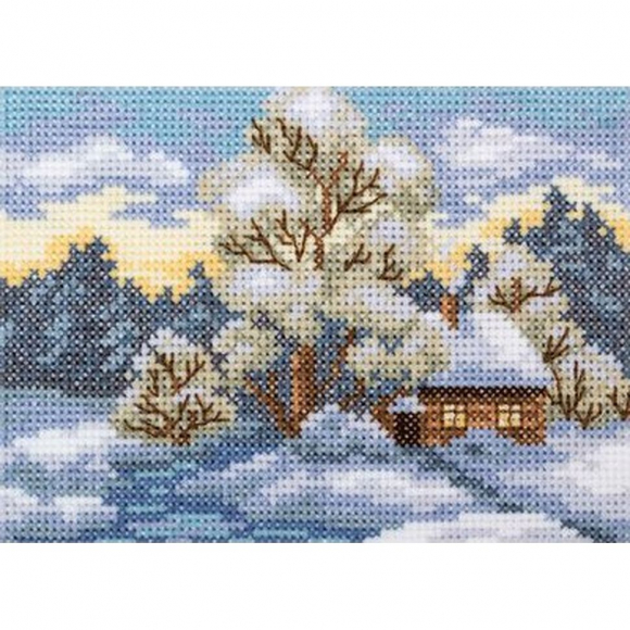 Набор для вышивания РТО арт.EH345 Дом на опушке 11х7,5 см Набор для вышивания РТО арт.EH345 Дом на опушке 11х7,5 см