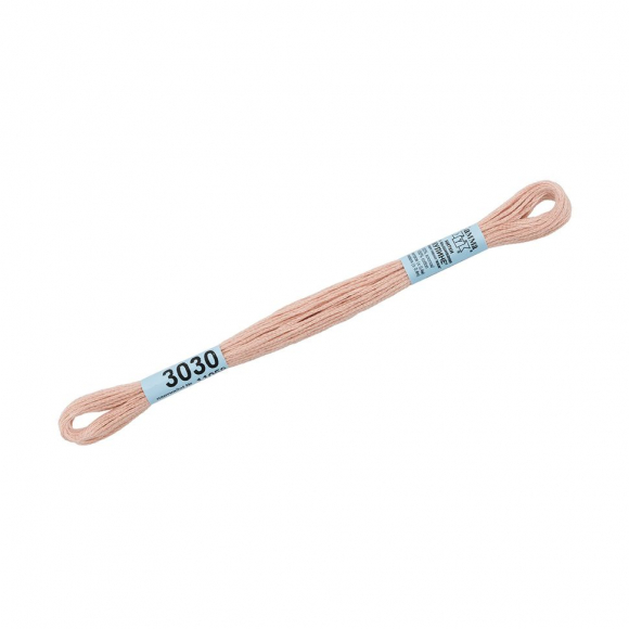 Нитки для вышивания Gamma мулине (0820-3070) 100% хлопок 24 x 8 м цв.3030 бежевый