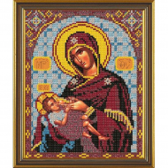 Рисунок на ткани бисер НОВА СЛОБОДА арт.БИС9039 А4 Богородица Млекопитательница 19х23 см