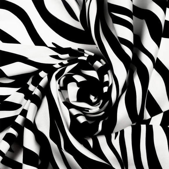 Ткань итальянский Сатин креп 105 г/м? 97% полиэстер, 3% лайкра шир.148 см арт.Sat.0582.1 цв.01 белый рул.25м