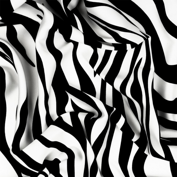 Ткань итальянский Сатин креп 105 г/м? 97% полиэстер, 3% лайкра шир.148 см арт.Sat.0582.1 цв.01 белый рул.25м