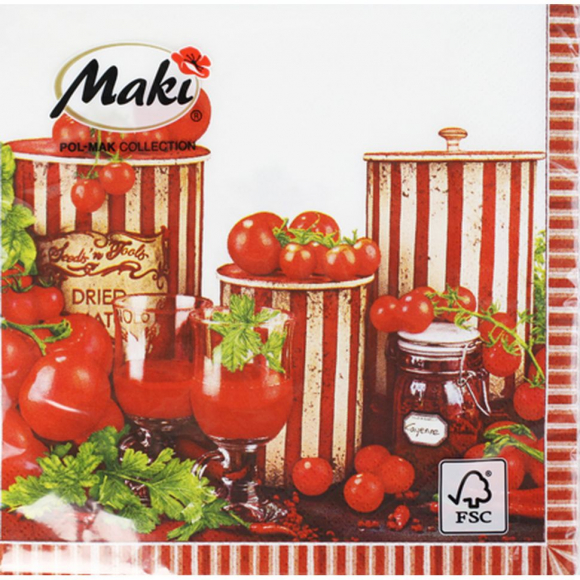 75109_Салфетки - трехслойные, коллекция "Ланч каждый день", Maki