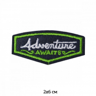 Термоаппликации вышитые арт.TBY.2269 Adventure 2х6см, уп.10шт