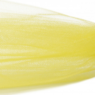 Фатин Кристалл средней жесткости блестящий арт.K.TRM шир.300см, 100% полиэстер цв. 17 К уп.5м - св.желтый