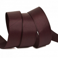 Лента Ideal репсовая в рубчик шир.25мм цв. S864 бордовый уп.27,42м
