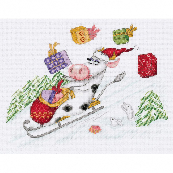 Набор для вышивания KLART арт. 8-423 А ну-ка, поймай! 25,5х21 см