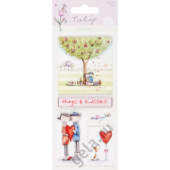 53529_Наклейки 3D "Целую и обнимаю", TULIP