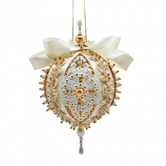 193013_Набор для творчества - елочная игрушка "Созвездие" (золотисто-белый)