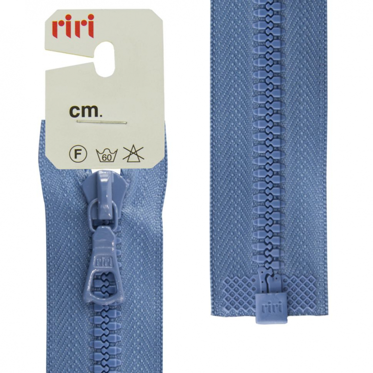 30326_Молния riri тракторная разъёмная 1 замок, 6 мм, 40 cм, цвет 2630, сине-голубой