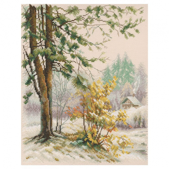 Набор для вышивания РТО арт.M866 Пришла зима 24х30,5 см