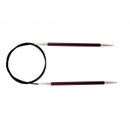 47103 Knit Pro Спицы круговые для вязания Zing 6мм/60см, алюминий