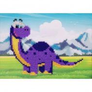 Набор для вышивания бисером LOUISE арт. L616 Динозаврик 13х18 см