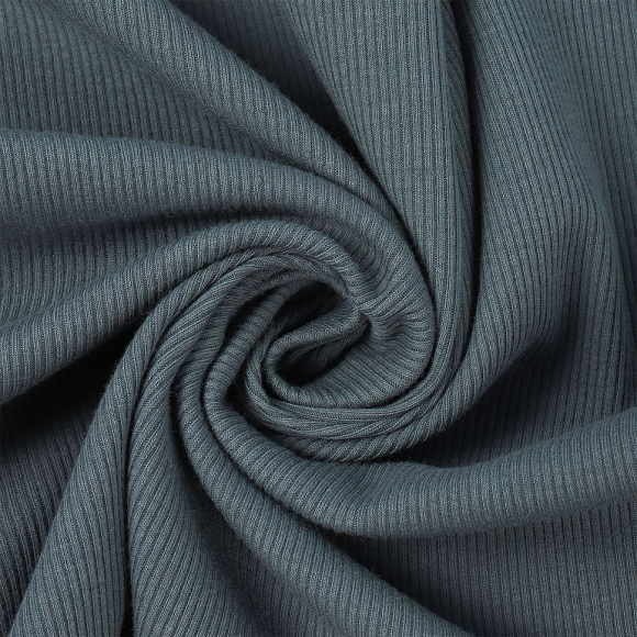 Ткань трикотаж Кашкорсе 70%хл 25%пэ 5%спан 250г 130см S578 т.серый рул.35м