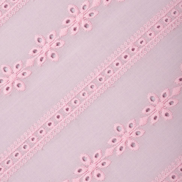 Ткань шитье 100 г/м? 100% хлопок шир.150 см арт.TBY.Emb.8002.73 цв.73 розовый рул.14,62м