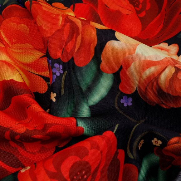 Ткань Габардин 140 г/м? 100% полиэстер шир.155 см арт.T.4000.10 цв.черный уп.3м