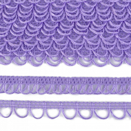 Тесьма отделочная UU цв.163 сиреневый шир.18-19мм уп.16,45м