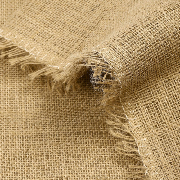 Ткань Мешковина 290 г/м? 100% джут шир.110 см арт.МШ290 рул.100м