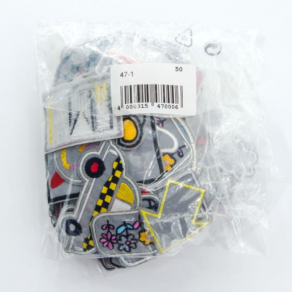 813_Набор термоаппликаций светоотражающих, 100 штук