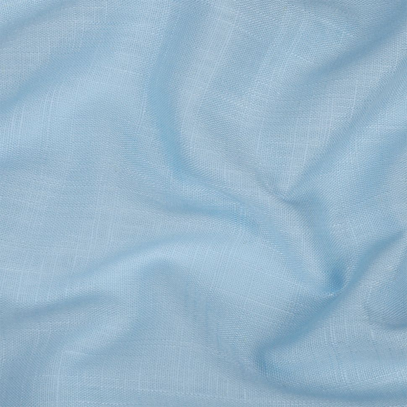 Ткань льняная 190 г/м? лен 40%, вискоза 60% шир.140 см арт.TBY.Li.1002.38 цв.38 небо уп.1м