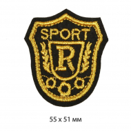 Термоаппликации арт.TBY.SH11 SPORT R 55x51 мм 10 шт