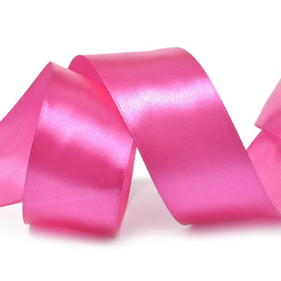 Лента атласная 38мм цв.3083 фуксия IDEAL уп.27,4 м