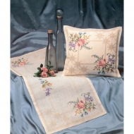 125220_Набор для вышивания дорожки "Розы и васильки"