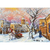 Рисунок на канве МАТРЕНИН ПОСАД арт.37х49 - 1695 Зимний вечер
