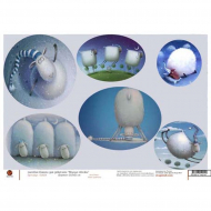 92217_Рисовая бумага А4 "Милые овечки"