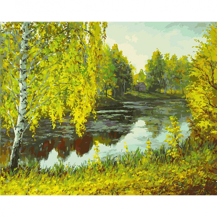 Картины по номерам Белоснежка арт.БЛ.027-AB Родные места 40х50 см