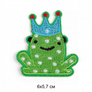 Термоаппликации арт.TBY.2332 Лягушка 6х5,7см, уп.10 шт