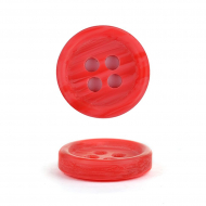 Пуговицы пластик CN 2732 цв.10 красный 18L-11мм, 4 прокола, 72 шт