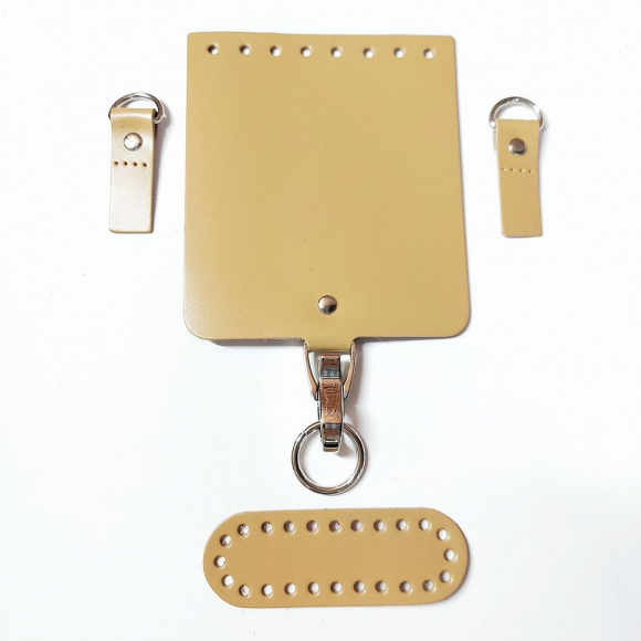 Набор для мини-сумки цв.песок (нат.кожа)